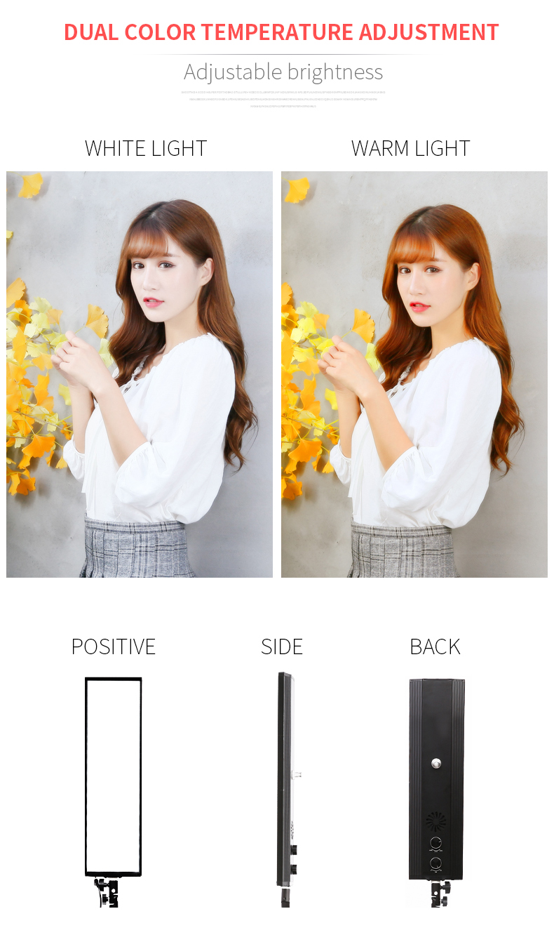 Photography Lighting Kit - 40CM 72W 3200K-5500K Fotoğraf Stüdyosu Kısılabilir
