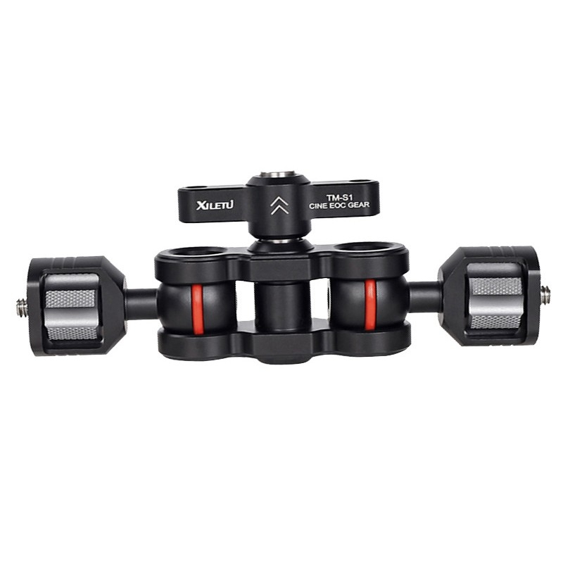 Photography Lighting Rig - Çift Top Kafalı Kamera Magics Kol,