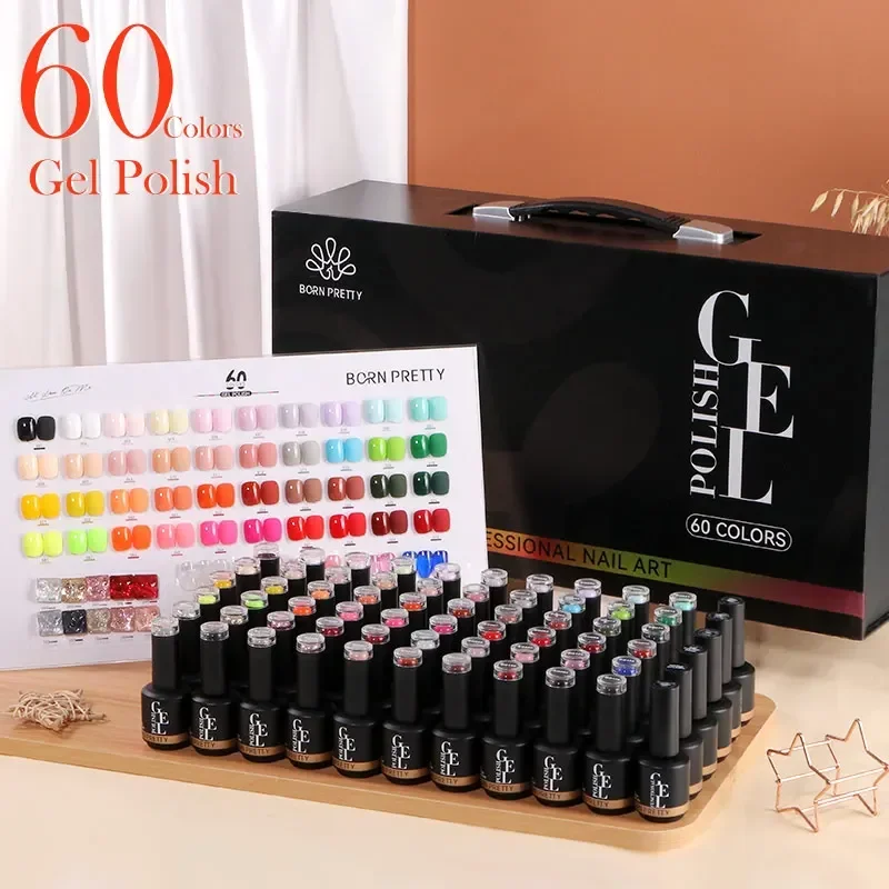 Coloured Gel Set - BORN PRETTY 60 Renk Profesyonel Reçine