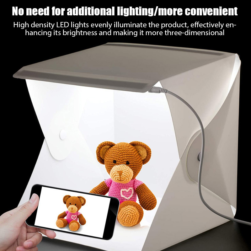 Photography Lighting And Backdrop - Lightbox Işık Kutusu Mini Fotoğraf Stüdyosu