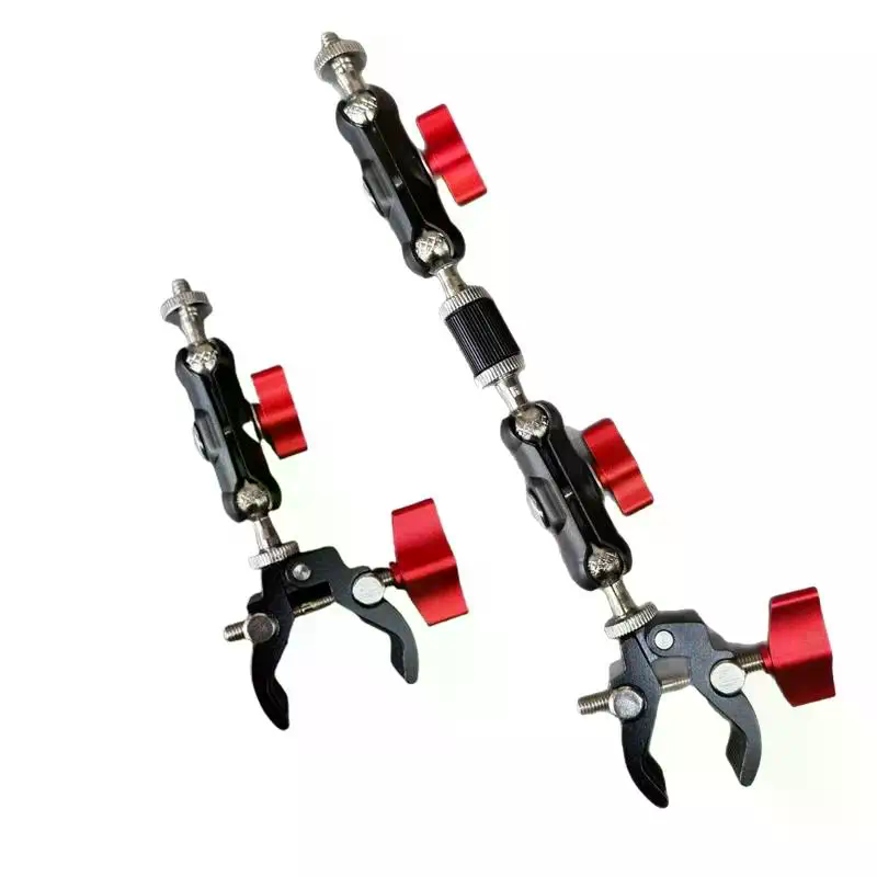 Photography Lighting Rig - Çift Bilyalı Başlıklı Kamera Süper Kelepçesi
