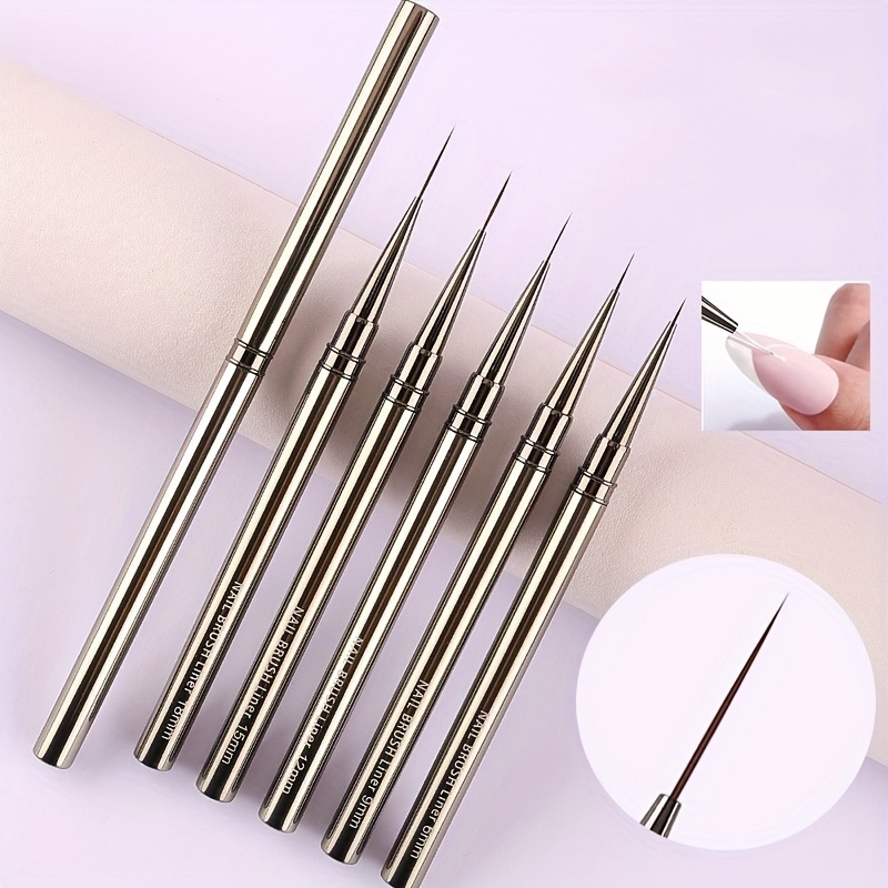 Coloured Gel Set - 5 adet tırnak sanat astar fırçaları