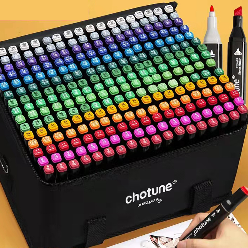 Coloured Gel Set - 24-80 Renk Çift Başlı Yağlı Marker
