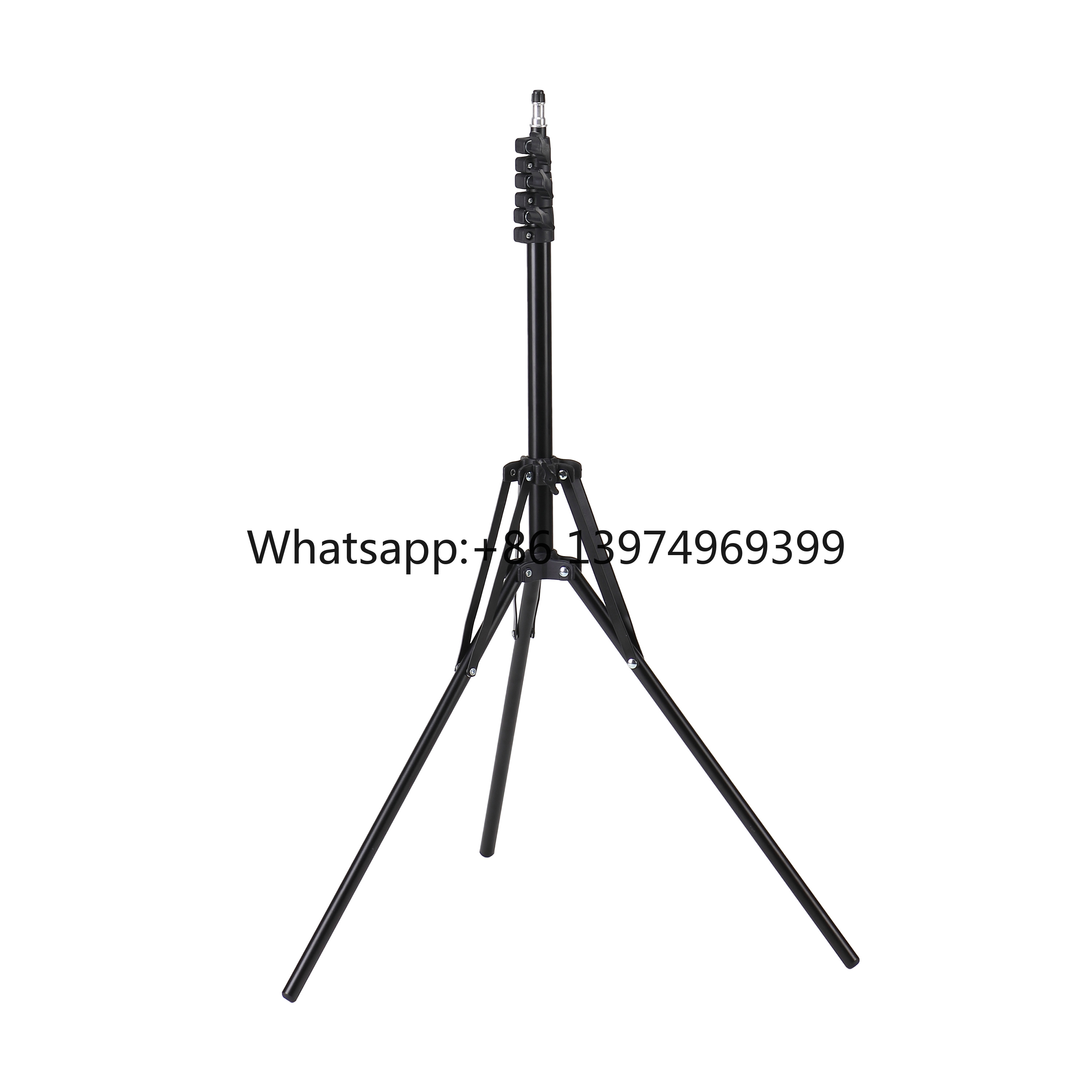 Photography Lighting Kit - 1.9m Profesyonel Fotoğrafçılık Işık Standı Siyah