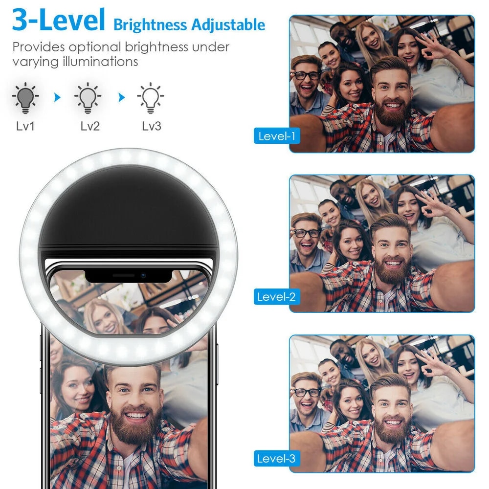 USB şarj edilebilir LED Selfie - Photography Lighting And Background incelemesi ve fiyatı