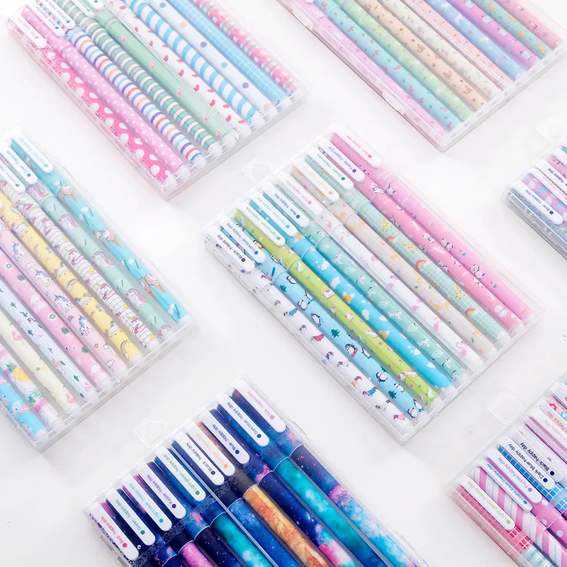 10 adet/kutu Sevimli Kırtasiye - Coloured Gel Set incelemesi ve fiyatı