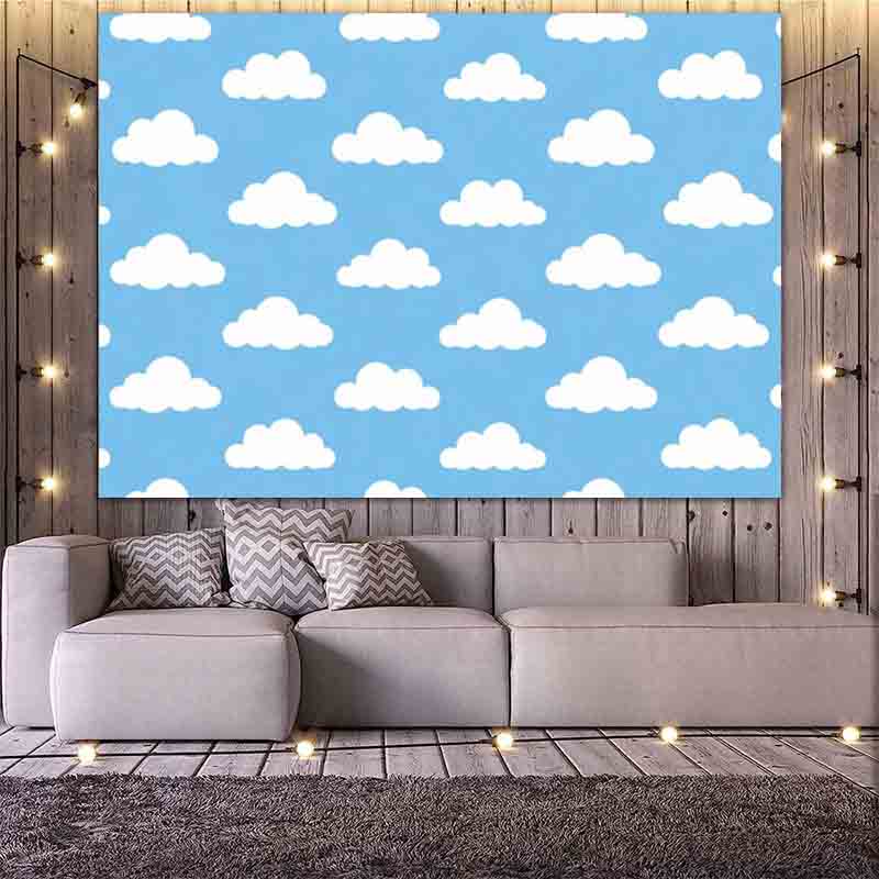 Çizgi Film Basit Mavi Gökyüzü  - Photography Lighting And Backdrop incelemesi ve fiyatı