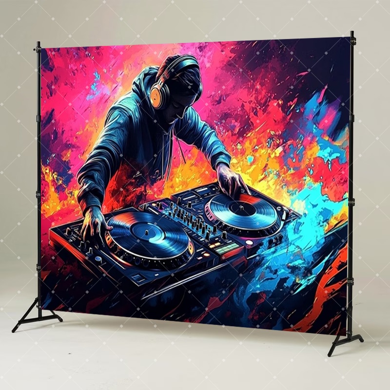 Hip Hop Müzik DJ Partisi Dekor - Photography Lighting And Backdrop incelemesi ve fiyatı