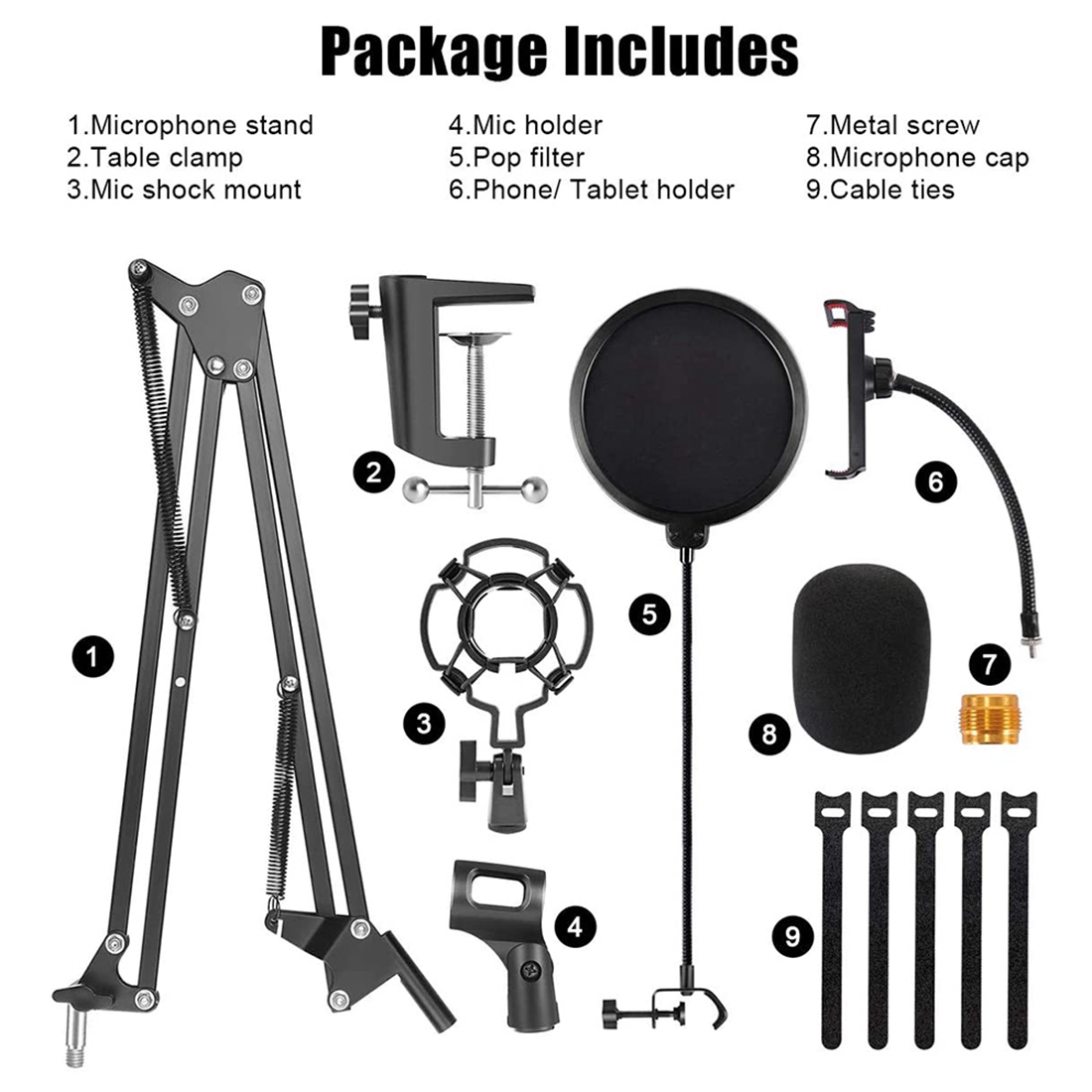 NALFI-Mikrofon Standı, Ayarlan - Boom Arm Stand incelemesi ve fiyatı