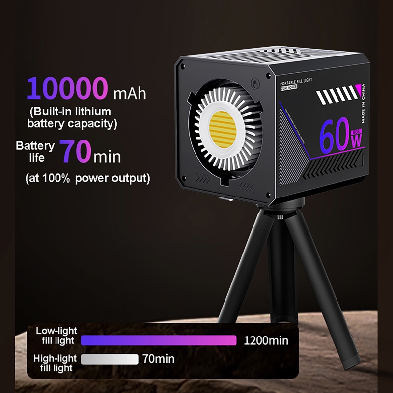 60W RGB Video Işığı Taşınabili - Photography Lighting And Background incelemesi ve fiyatı