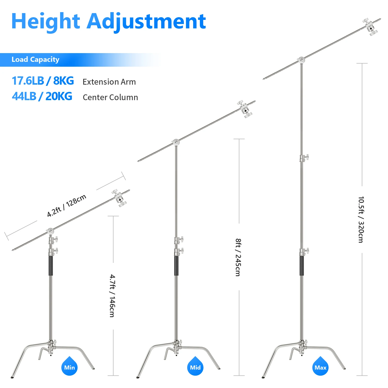 NEEWER Pro %100 Paslanmaz Çeli - Boom Arm Stand incelemesi ve fiyatı